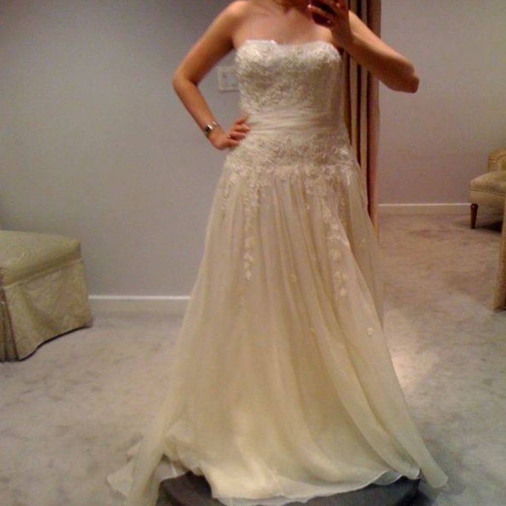 Melissa Sweet Ivory Strapless Harlow Wedding Gown